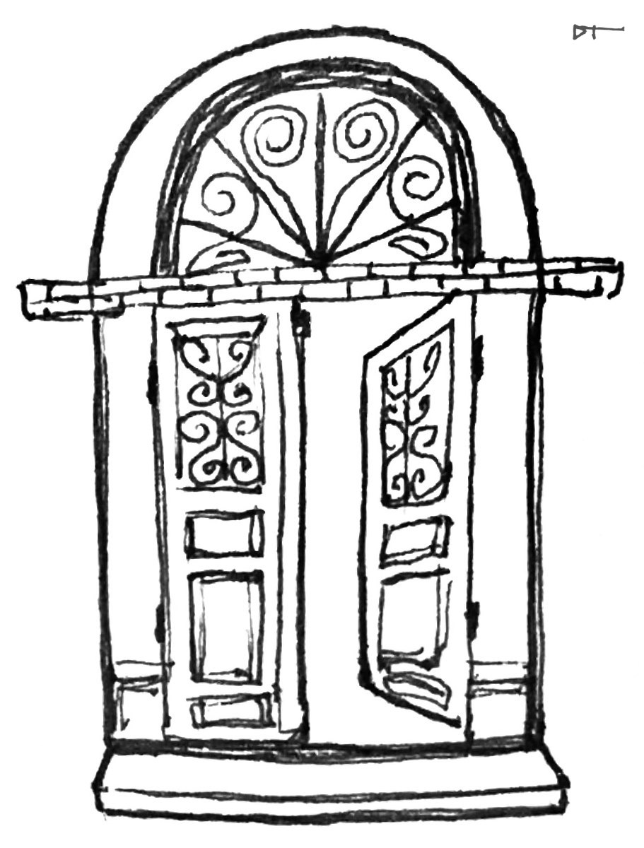 Paris Portal — Ink & Pencil