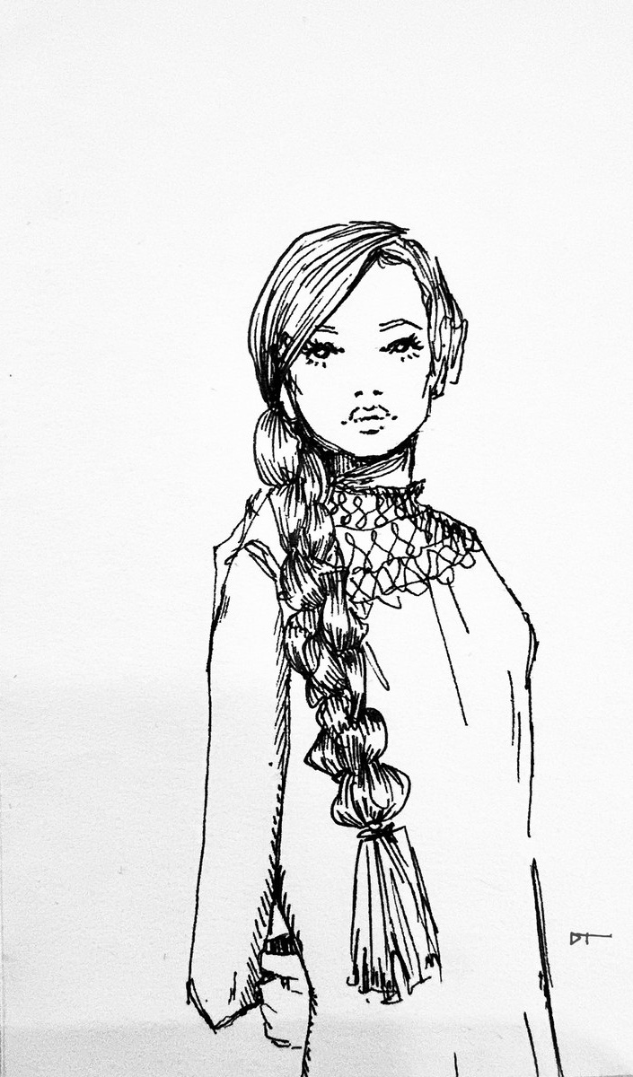 Phoebe — Ink & Pencil