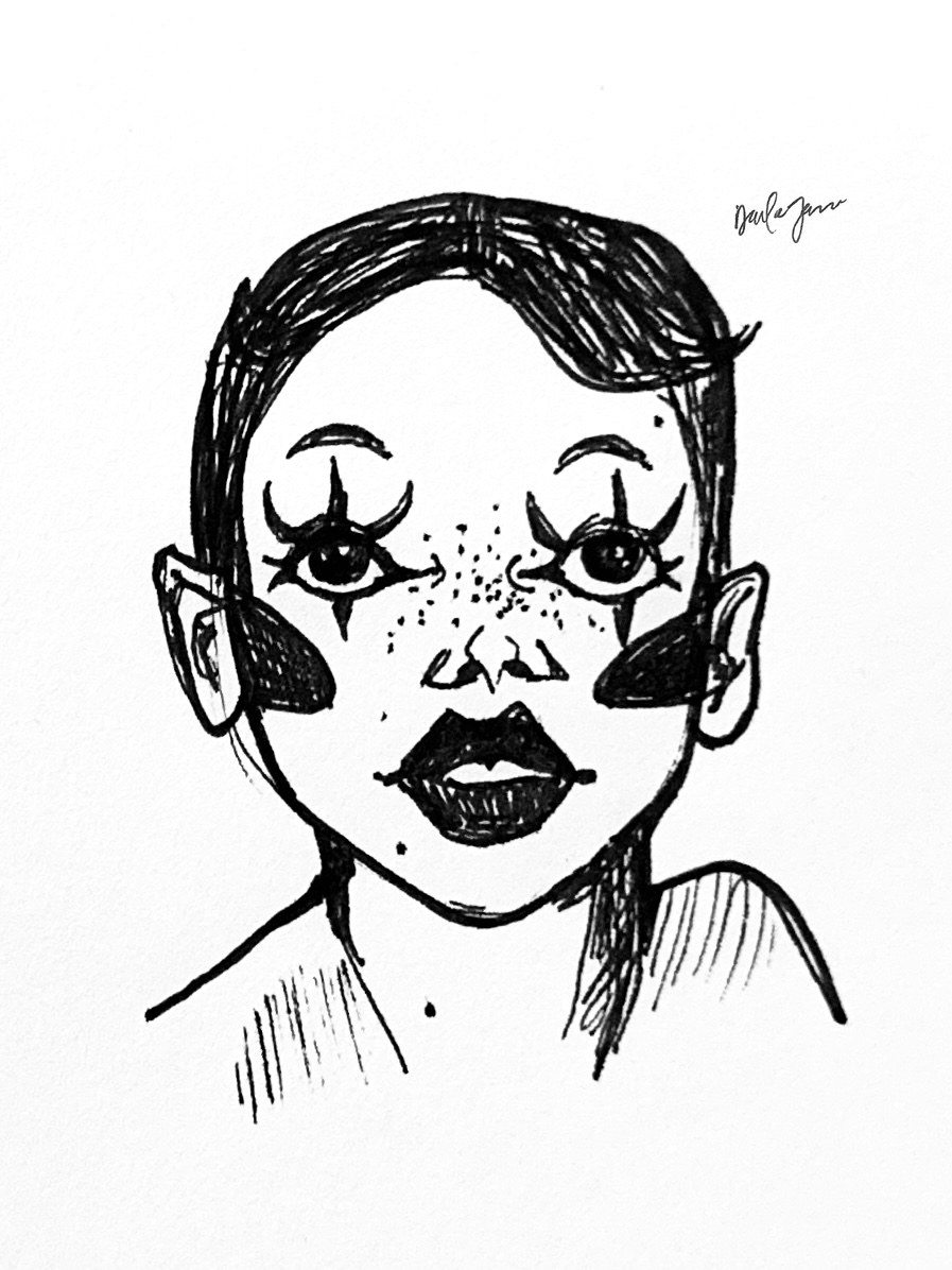 Eyelashed You a Question, Stupid — Ink & Pencil