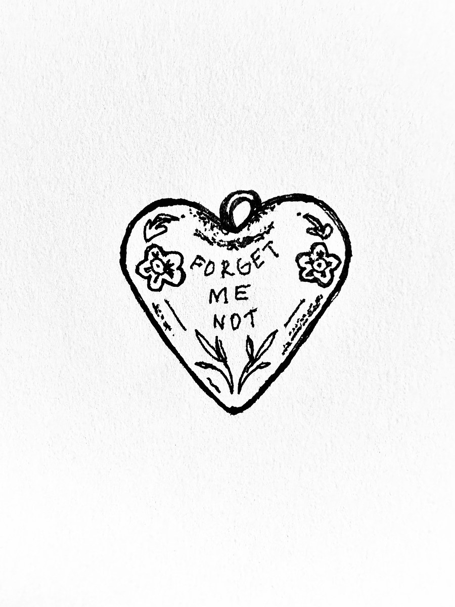 Forget Me Not — Ink & Pencil