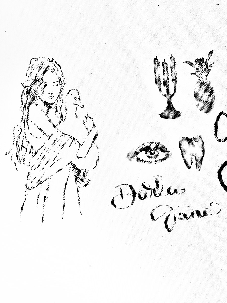 Goose Girl Sketchbook — Ink & Pencil