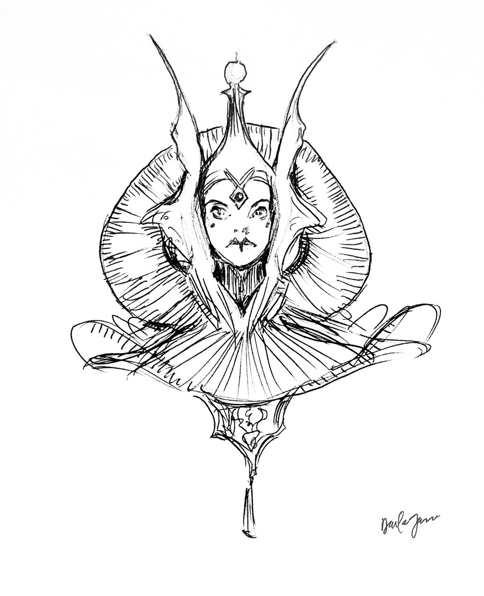 The Queen — Ink & Pencil