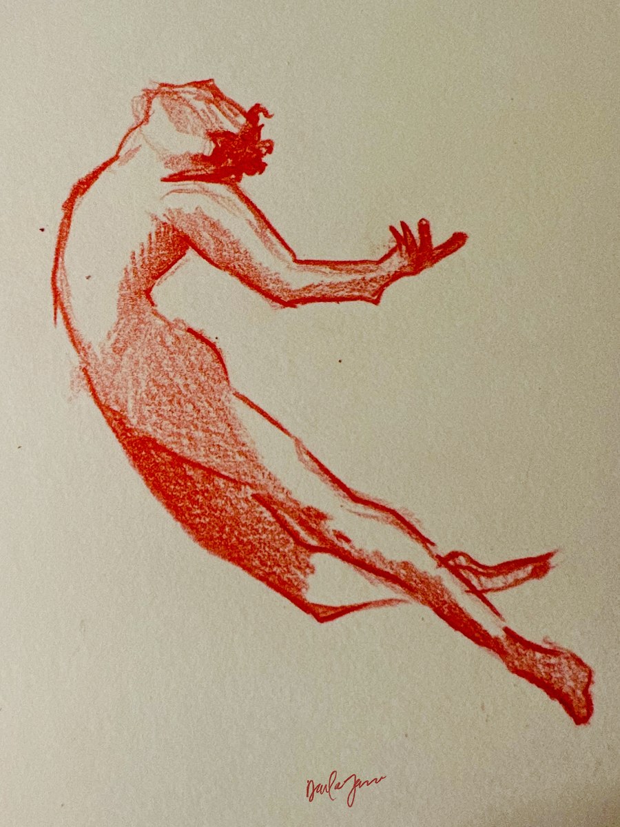 Freefall — Ink & Pencil