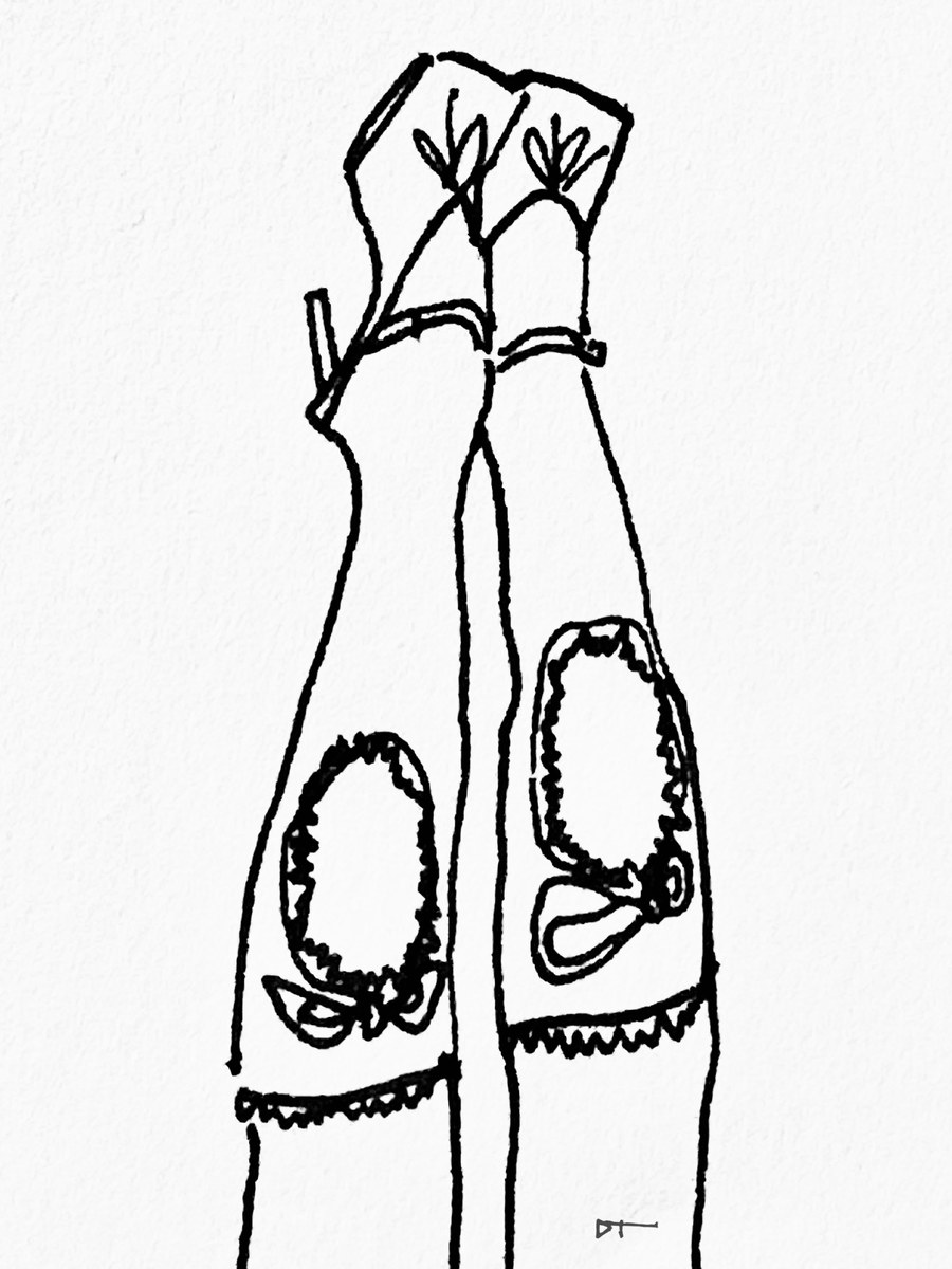Stocking Legs — Ink & Pencil