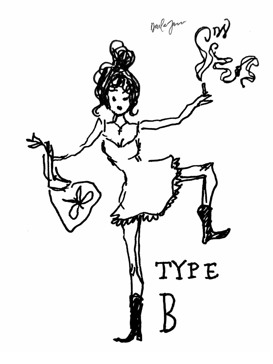 Type B — Ink & Pencil